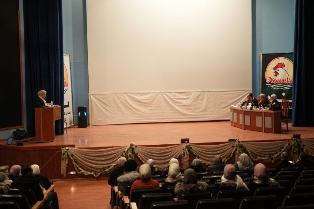 مناقشة رسالة ماجستير في كلية الطب البيطري بجامعة حماة